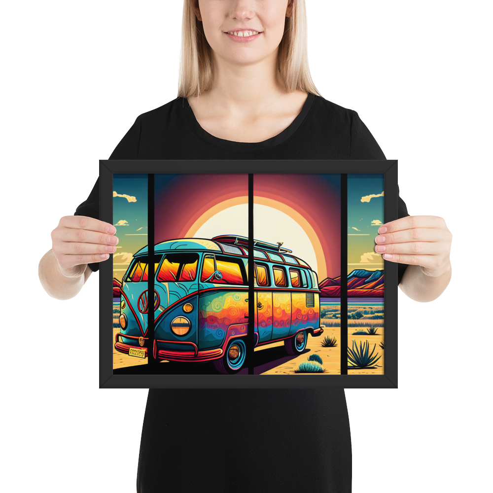 Travel Van - Malerei Wohnzimmer - AI Art - 61x91