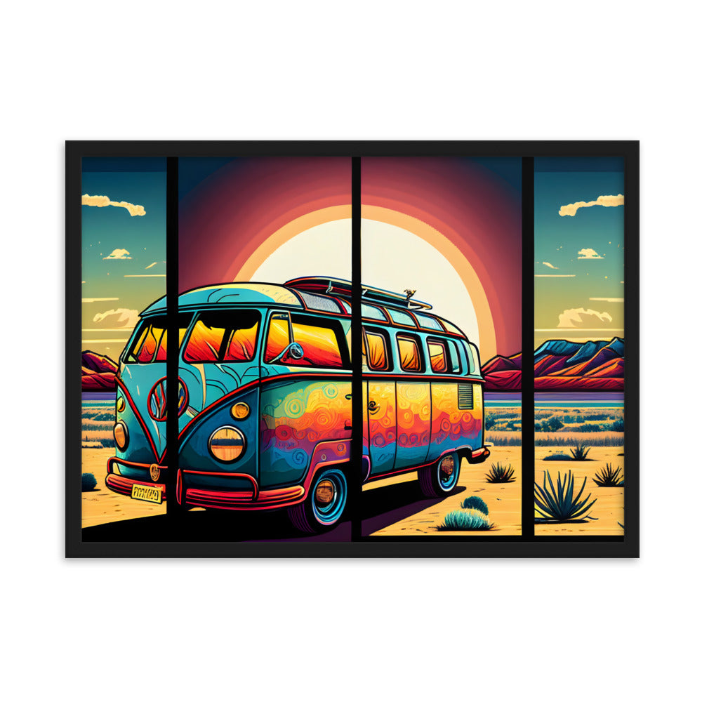 Travel Van - Malerei Wohnzimmer - AI Art - 61x91