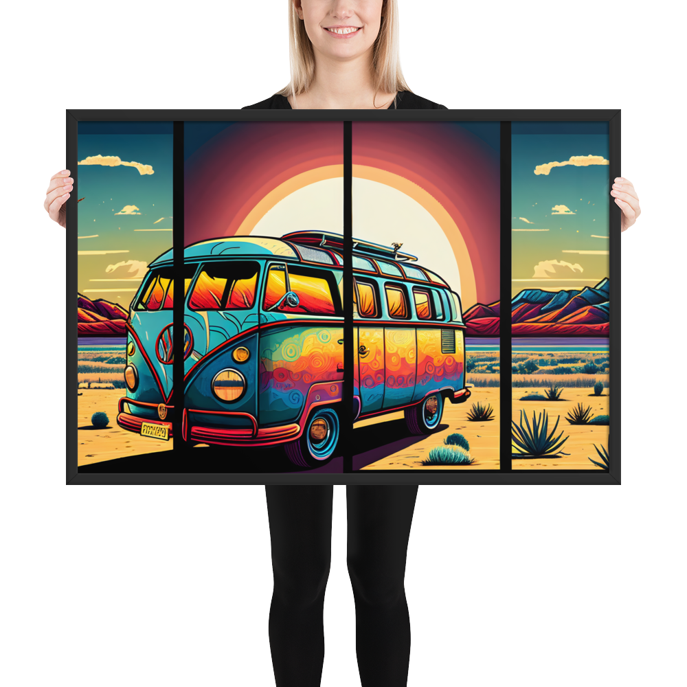 Travel Van - Malerei Wohnzimmer - AI Art - 61x91