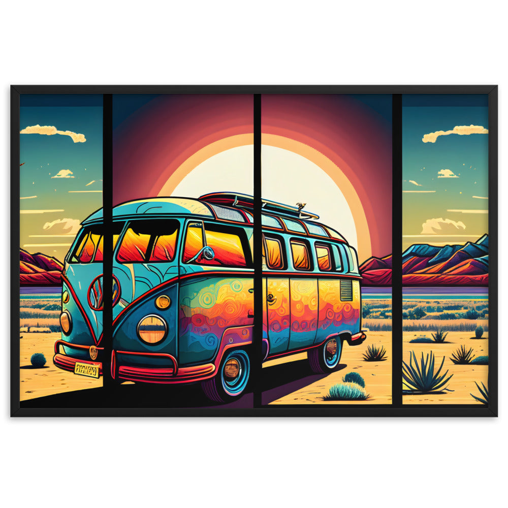 Travel Van - Malerei Wohnzimmer - AI Art - 61x91